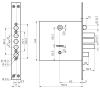 Замок BORDER (77937) 9-8 МКЗ врезной, шт