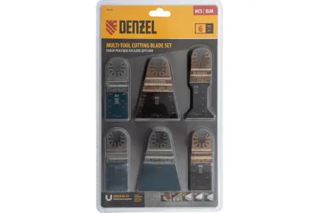 Набор насадок для МФИ по дереву и металлу, 6 шт. // Denzel