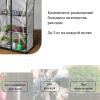 Парник-стеллаж 4 полки (сетка) 46*24*105 см, пвх пленка, мет. труба d-12мм 10524132