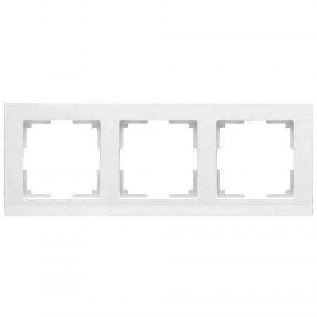 Рамка на 3 поста /WL04-Frame-03-white (белая) W0031801