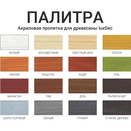 Пропитка декоративная защитная LUXDEC 1 литр (Махагон)