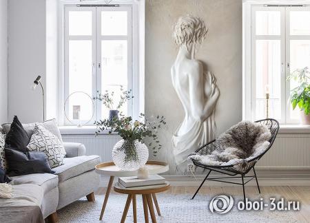 3D Фотообои «Чарующая незнакомка» Песок 