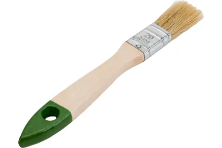 Кисть плоская Штрих Плюс 20 мм деревянная ручка, натуральная щетина