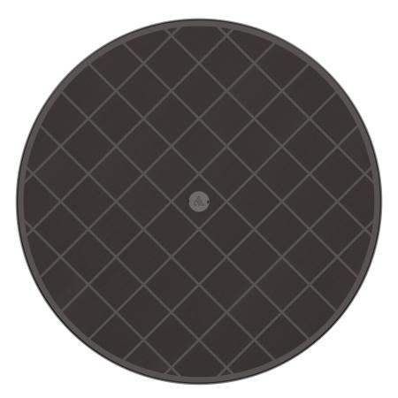 Стол круг пласт "Атлант" 900мм графит