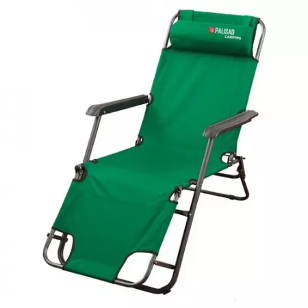 Кресло-шезлонг двухпозиционное 156x60x82 см, Camping// Palisad
