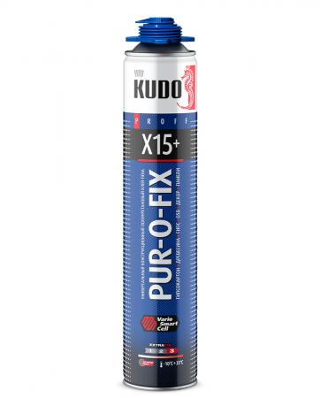 Клей-пена универсальная KUDO PUR-O-Fix X15+Exstra Fix проф. всесезонная