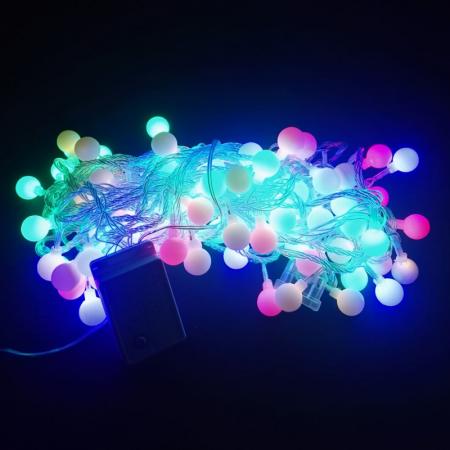 Гирлянда "LED- шарики", RGB, D13мм, 5м, Neon-Night