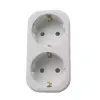 Разветвитель 2-м c заземл. 16А 250В IP20 полипропилен бел. TOKOV ELECTRIC TKL-S2Z-C01