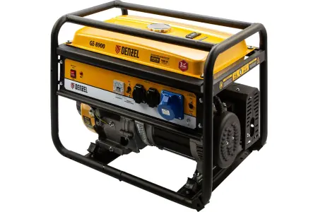 Генератор бензиновый GE-8900, 8,5 кВт, 220В/50Гц, 25 л, ручной старт// Denzel