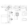Смеситель для ванной LEMARK монолит. LM3914C PRIZMA