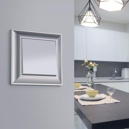 Рамка на 1 пост /WL14-Frame-01 (серебряный)