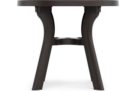 Стол круг пласт " Атлант" 900 мм мокко