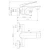 Смеситель для ванной LEMARK LM5914CW ALLEGRO с коротким изливом, хром/белый